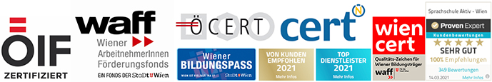 Sprachschule Aktiv Wien - ÖIF, WAFF, Ö-CERT, WIEN-CERT, WIENER SPRACHGUTSCHEIN